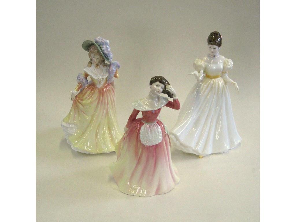 Appraisal: Three Royal Doulton figures 'Patricia' HN 'Katie' HN and 'Kathleen'