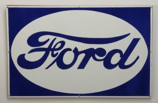 Appraisal: Vintage-style Ford Motor painted metal advertising sign h x w