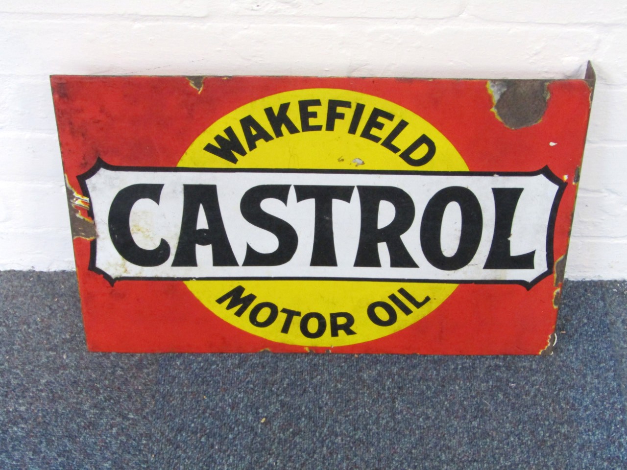 Appraisal: A Castrol of Wakefield Motor Oil wall mounted sign cm