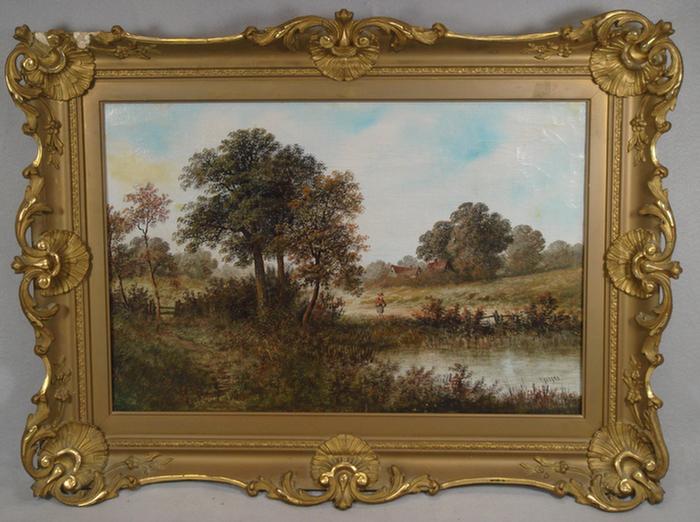 Appraisal: Wayland European th th c o c Lake Landscape with