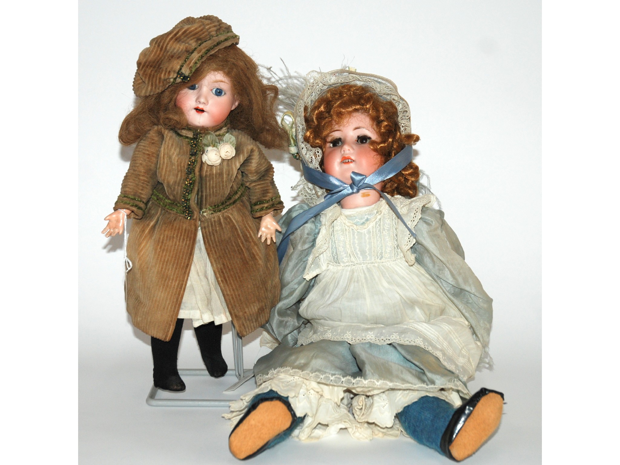 Appraisal: A Kley and Hahn bisque-headed dollwith open and close blue