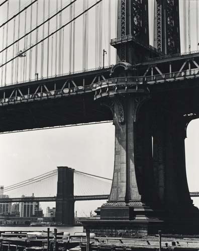 Appraisal: WESTON BRETT - Manhattan Bridge Silver print x inches x