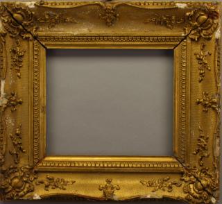 Appraisal: Antique Gilt Carved Continental Style Frame Antique Gilt Carved Continental