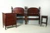 Appraisal: BEDROOM SUITE - Circa four piece custom mahogany bedroom suite