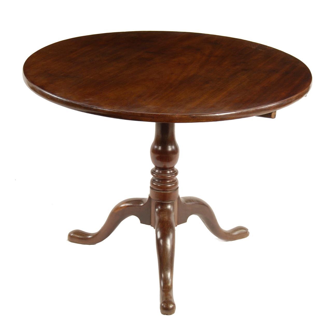 Appraisal: A George II mahogany tripod table