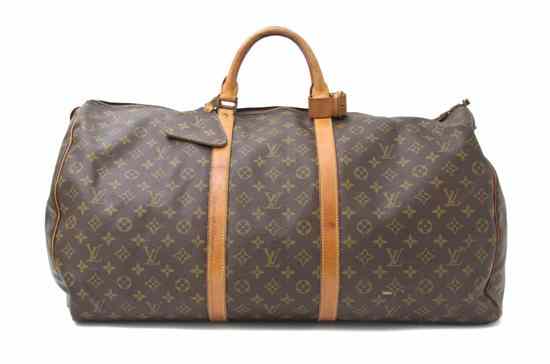 Appraisal: A Louis Vuitton Monogram Canvas Duffle Bag zipper closure monogram