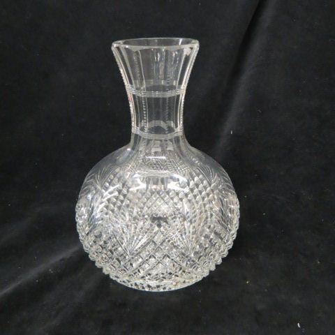 Appraisal: Cut Glass Carafe brilliant period strawberry diamond fan excellent