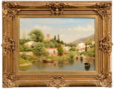 Appraisal: Henry P Smith Italian painting Henry Pember Smith American -