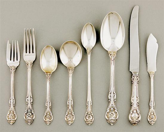 Appraisal: Gorham sterling flatware service circa King Edward pattern some engraved