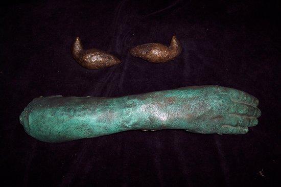 Appraisal: A bronze cast of a forearm cm long and two