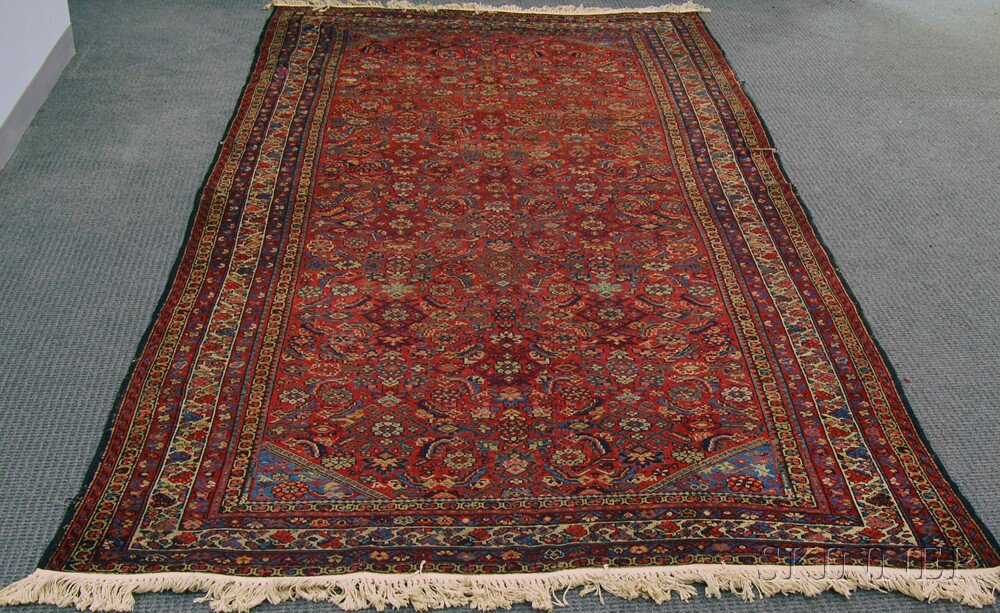 Appraisal: Kurdish Rug Northwest Persia early th century crease wear areas