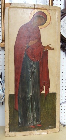 Appraisal: A Russian Icon th century depicting The Mother of Christ