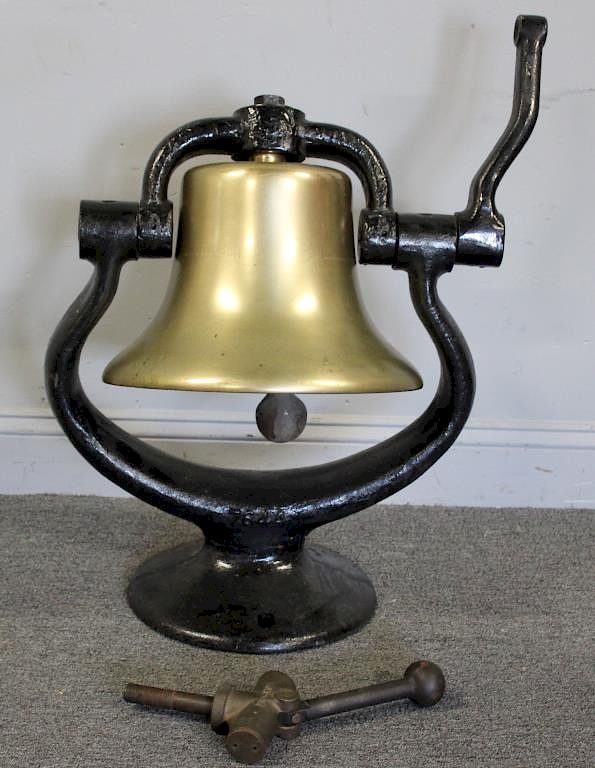 Appraisal: Norfolk and Western Brass Railroad Bell the J also bearing