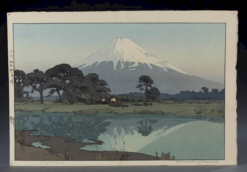 Appraisal: Hiroshi Yoshida Suzukawa Hiroshi Yoshida Japan - Woodblock print Suzukawa