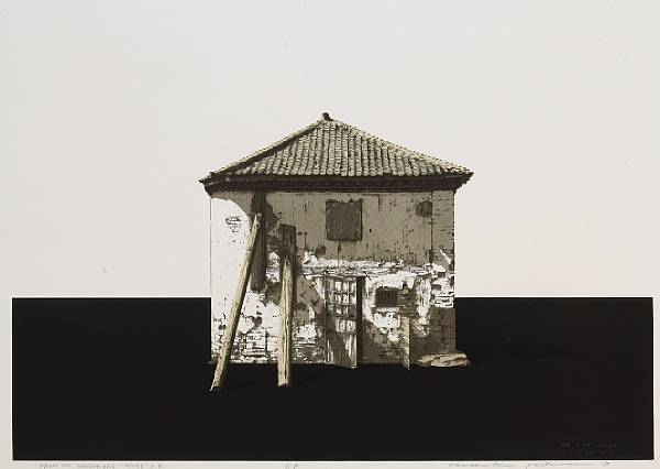 Appraisal: Hodaka Yoshida - Four modern prints Lithographs from the series