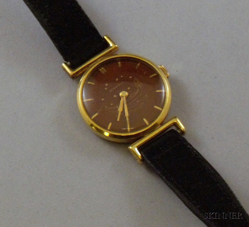 Appraisal: Vintage Lady's -jewel Juvenia Wristwatch on black suede watch bands