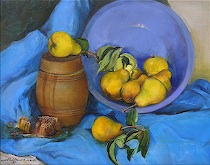 Appraisal: Artur Vasilevich Russian American Contemporary Still life with pears and