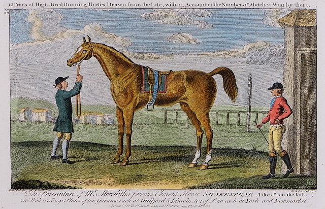 Appraisal: AFTER F SARTORIUS'Gimcrack' hand-coloured engraving another similar 'Bay Malton' and