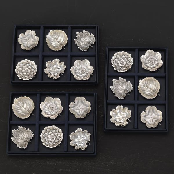 Appraisal: EIGHTEEN STERLING BUCCELLATI PLACE CARD HOLDERS Approximately - Three sets