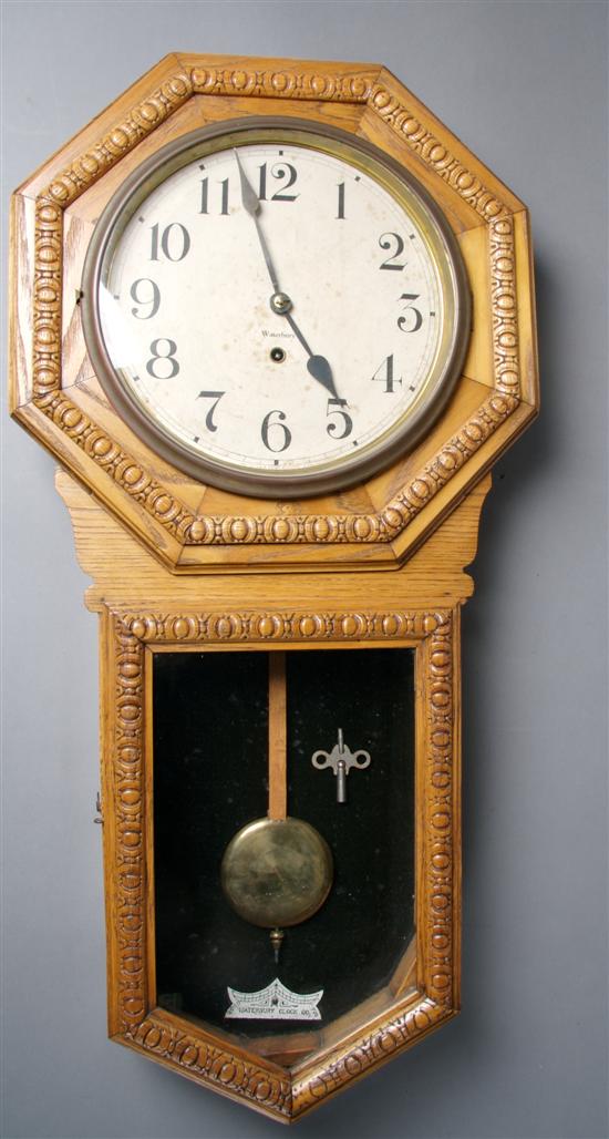 Appraisal: An American Wall Clock Waterbury Height inches