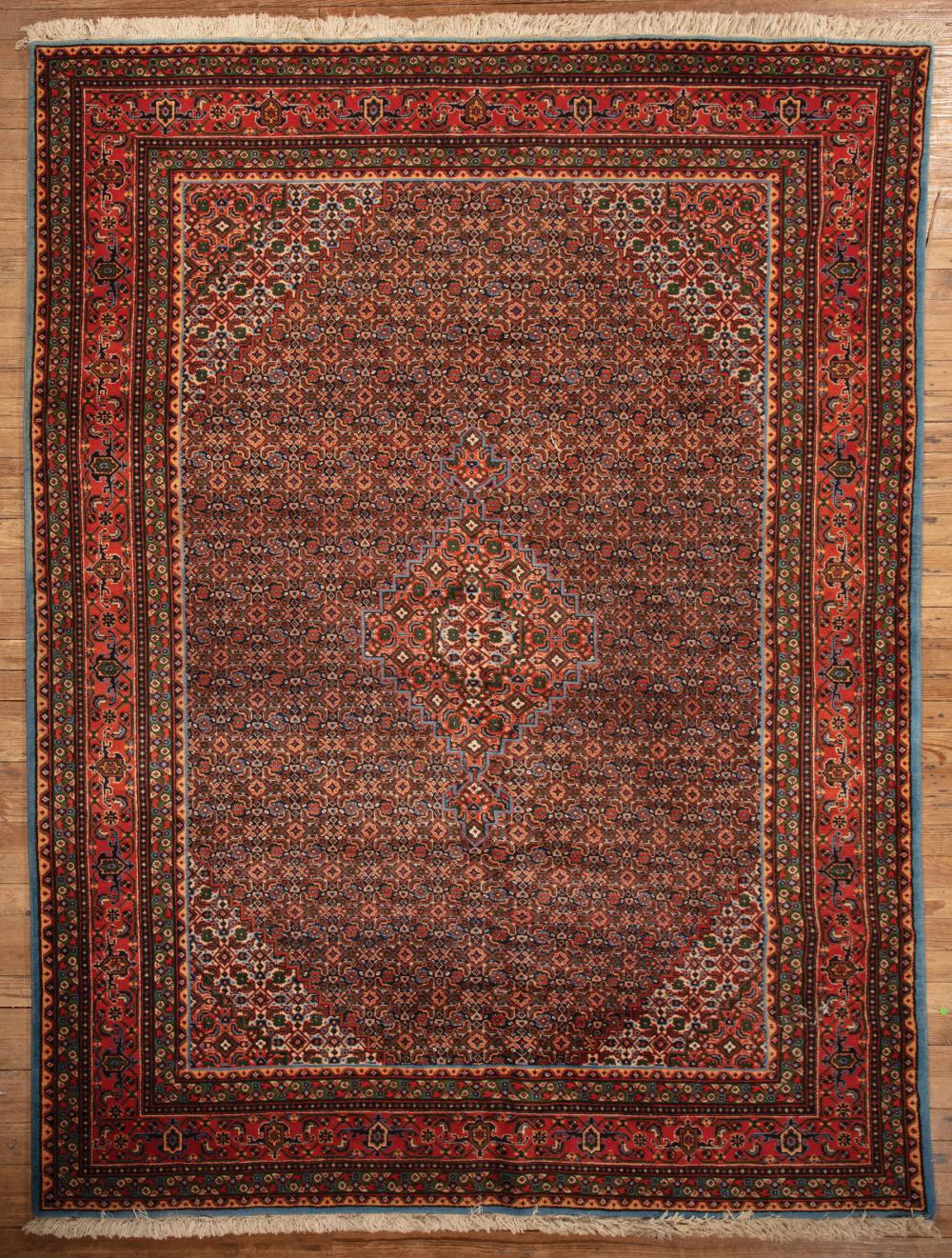 Appraisal: Persian Carpet allover floral pattern ft in x ft in