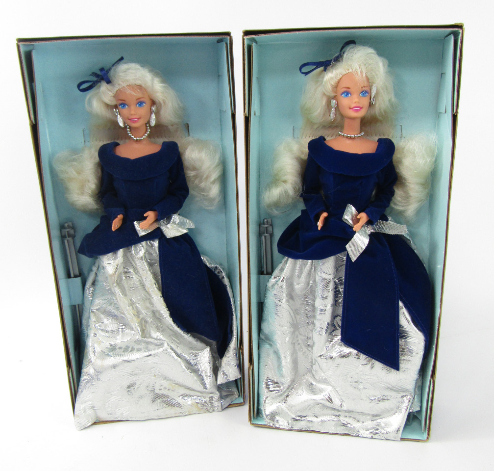 Appraisal: Two Barbie Winter Velvet special edition by Mattel boxed