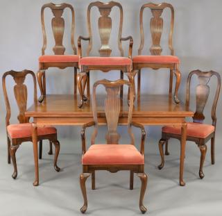 Appraisal: Eight piece dining set including six Harden Furniture chairs and