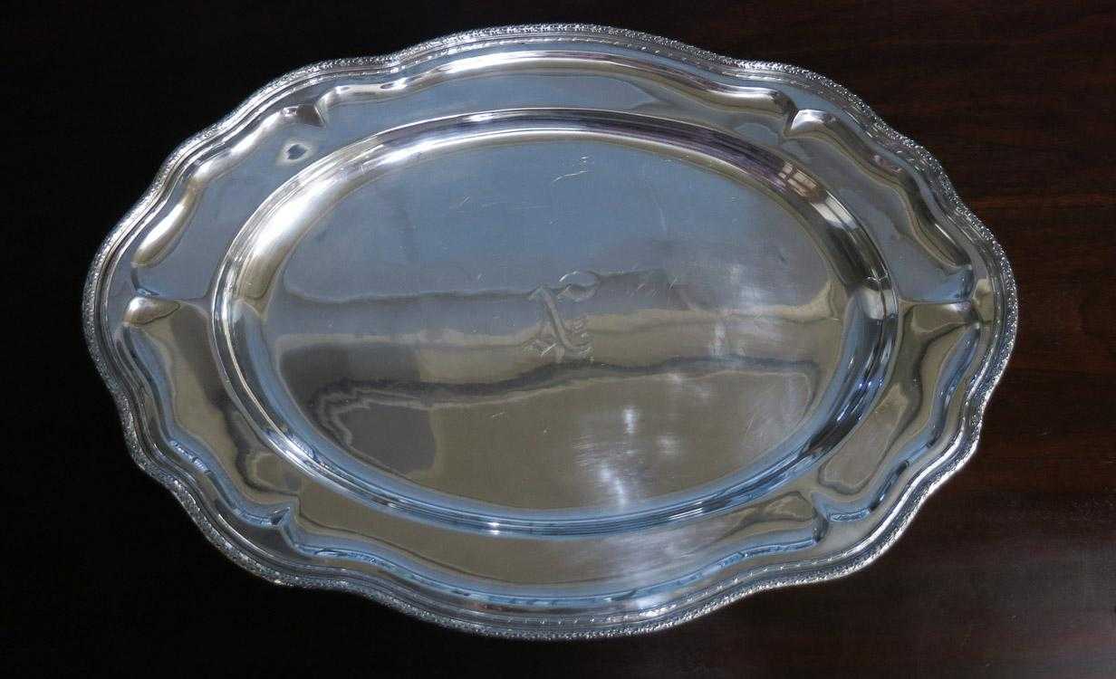 Appraisal: DOMINICK HAFF STERLING SILVER PLATTER Length Weight troy ozs