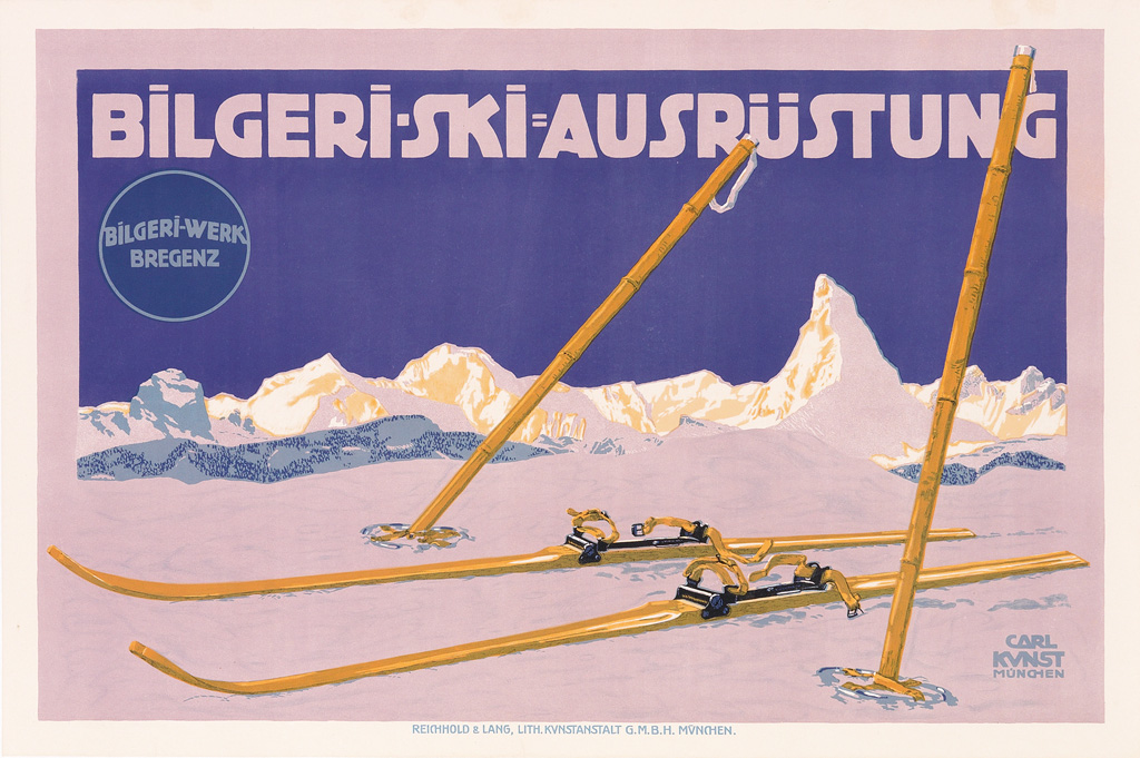 Appraisal: CARL KUNST - BILGERI - SKI AUSTR STUNG Circa x