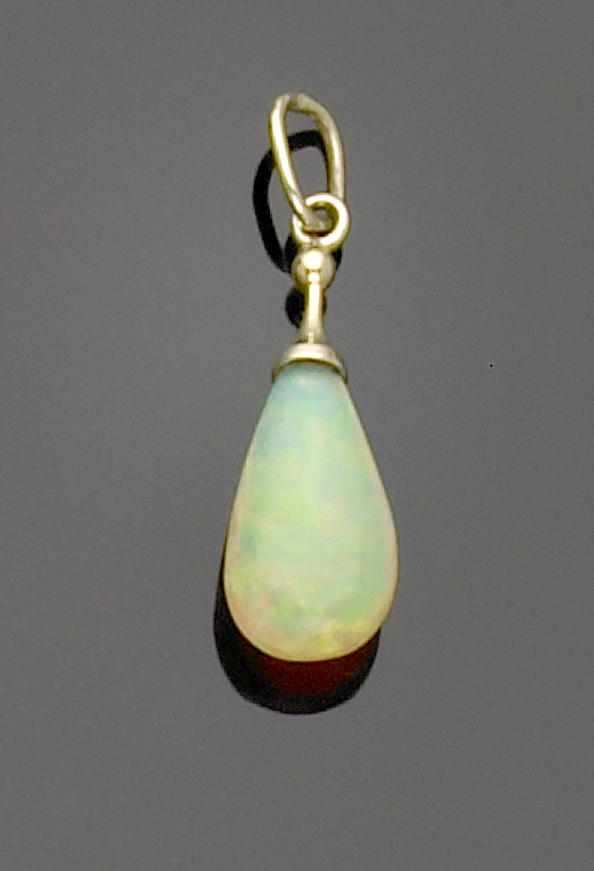 Appraisal: Crystal Opal Pendant Wello Ethiopia A pretty tear-drop shaped Ethiopian