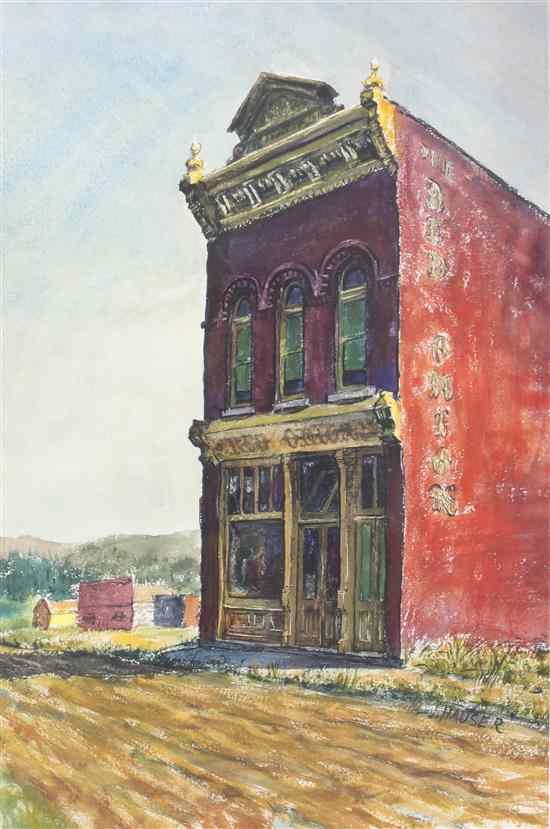 Appraisal: J Hauser American th century The Red Onion Aspen Colorado