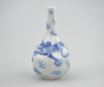 Appraisal: A Hirado Style Porcelain Blue and White Vase Hexagonal bulbous