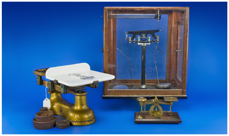 Appraisal: Sets of Scales large set contained in a glass box