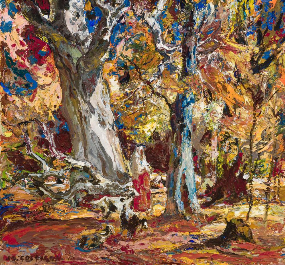 Appraisal: JOHN EDWARD COSTIGAN American - Autumn Woodland oil on masonite