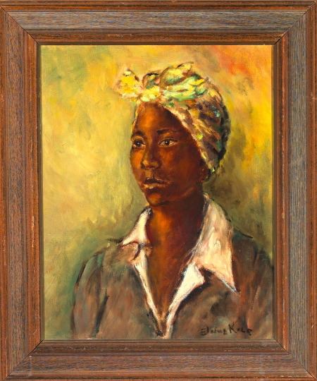 Appraisal: Elaine Kolp American New Orleans b Portrait of a Black