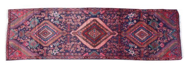 Appraisal: Hand-tied Persian Kazak runner approx ' l ' w