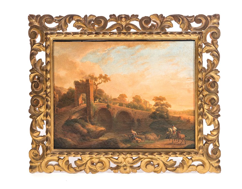 Appraisal: Early th Century Italian School Landscape with Early th Century