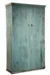 Appraisal: EARLY MAINE CUPBOARD - Pine Two-Door Cupboard in dump cart