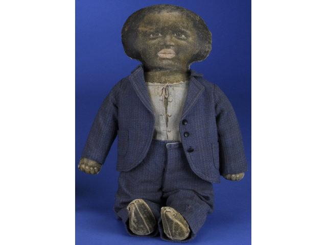 Appraisal: Black Printed Cloth Doll America ca all cloth black man