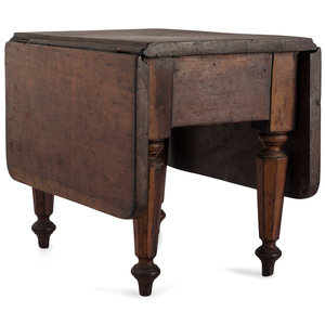 Appraisal: A Classical Cherrywood Diminutive Drop-Leaf Table Circa appears to retain