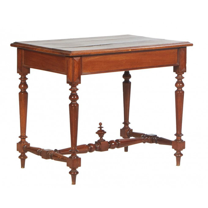 Appraisal: French Carved Walnut Henri II Style Writing Table th c