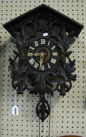 Appraisal: Vintage German Cuckoo Clock with Black Forest style carved case