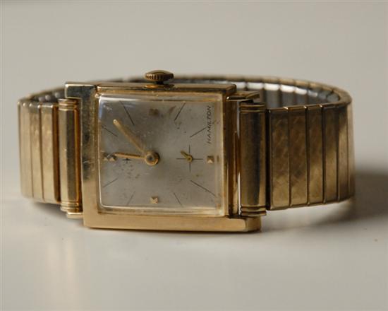 Appraisal: Gold Filled Hamilton Blade Assymetrical Wristwatch circa