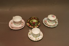 Appraisal: A group of fourteen cups and saucers various makers including