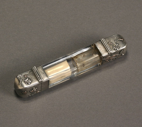 Appraisal: American Silver and Mixed Metal 'Japanese Style' Two-Compartment Vial Possibly