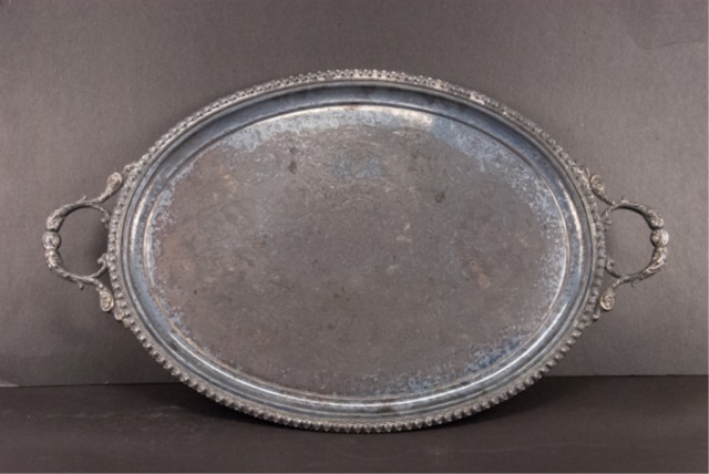 Appraisal: Large Silverplate Serving Tray L