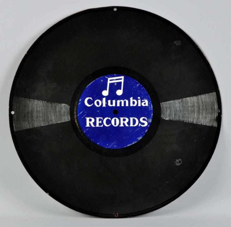 Appraisal: Porcelain Columbia Records Sign Age is unknown but most collectors