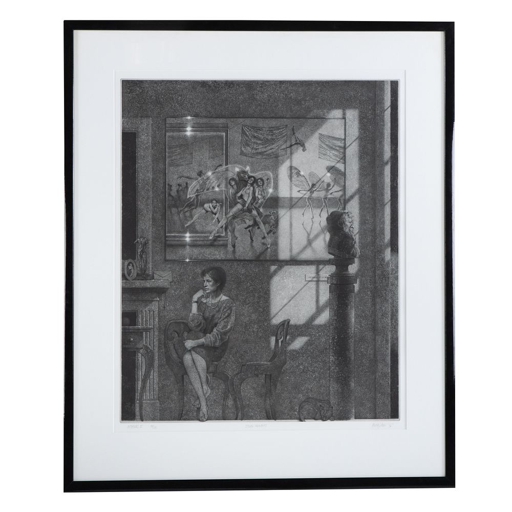 Appraisal: Peter Milton Stolen Moments etching Peter Winslow Milton American b