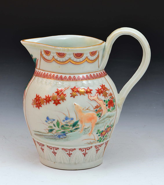 Appraisal: Japanese Imari jugin the Staffordshire style decorated in red green