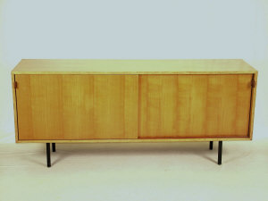 Appraisal: Jens Risom for Knoll International USA a birch wood credenza